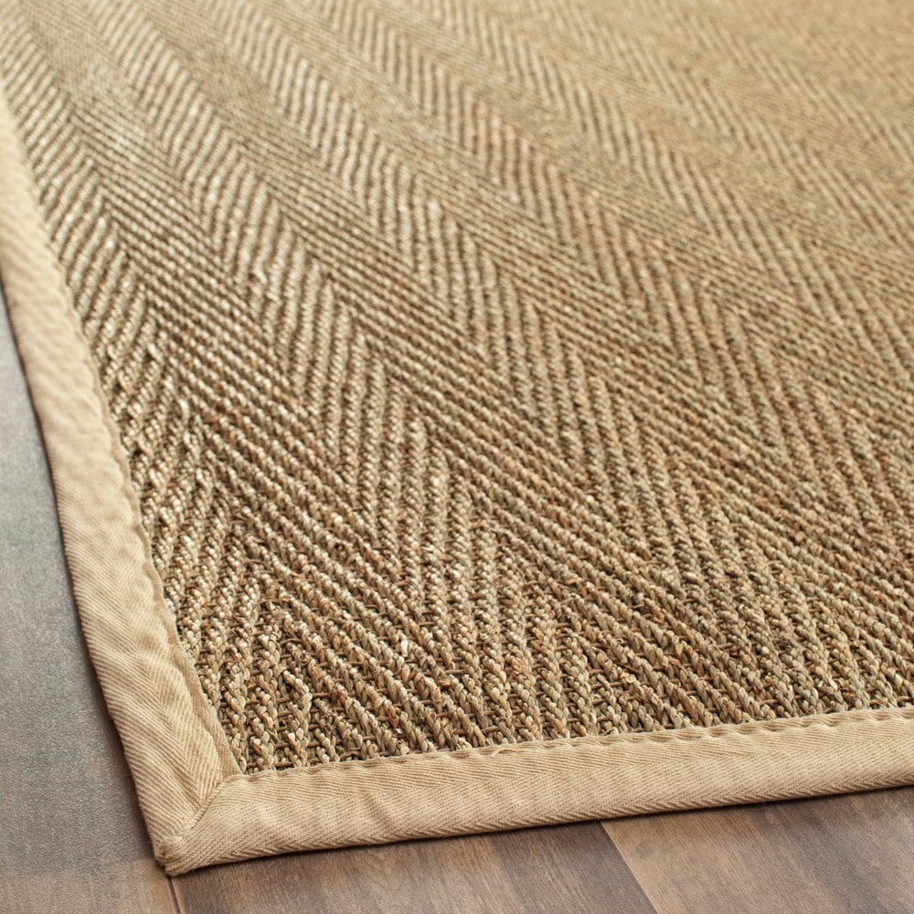 Handwoven Sisal Natural/beige Seagrass Bordered Runner (26 X 8)