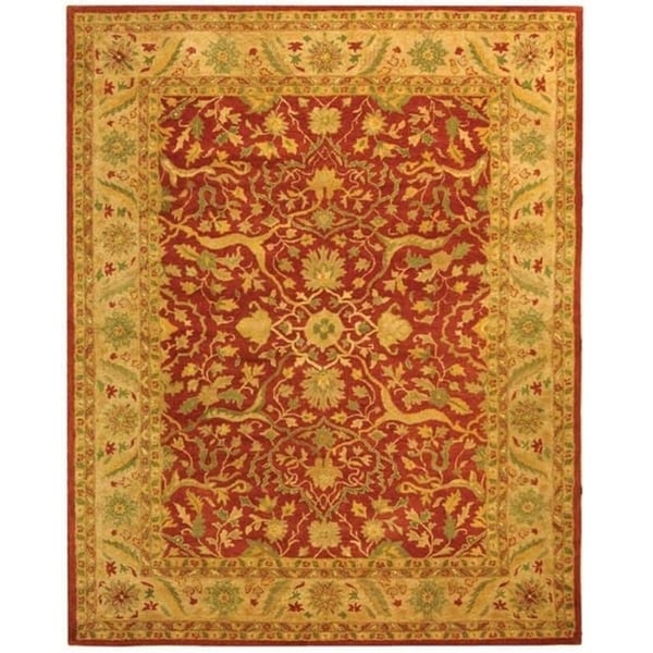 Safavieh Handmade Antiquities Mahal Rust/ Beige Wool Rug - 8'-3" x 11'