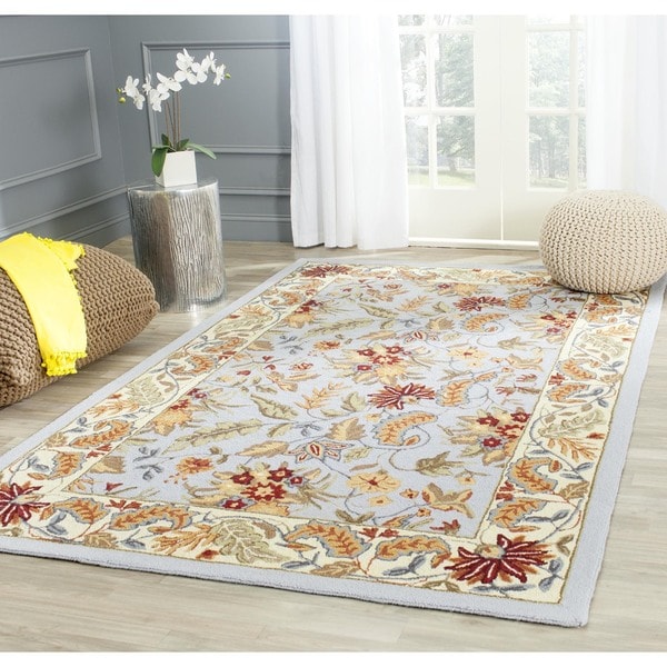 Safavieh Handmade Paradise Light Blue Wool Rug - 7'9 x 9'9