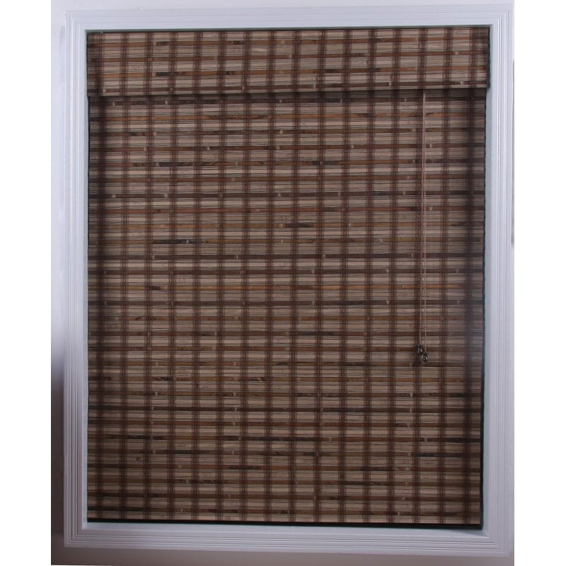 Arlo Blinds Guinea Deep Bamboo Roman Shade (44 in. x 74 in.)