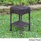 International Caravan Chelsea Resin Wicker Side Table - Thumbnail 3