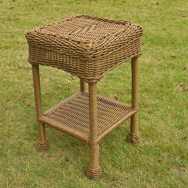 International Caravan Pvc And Steel Outdoor Side Table