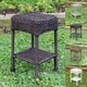 International Caravan Chelsea Resin Wicker Side Table - Thumbnail 0