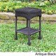 International Caravan Chelsea Resin Wicker Side Table - Thumbnail 1