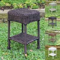International Caravan Chelsea Resin Wicker Side Table