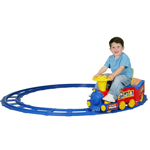 childrens ride on train with track