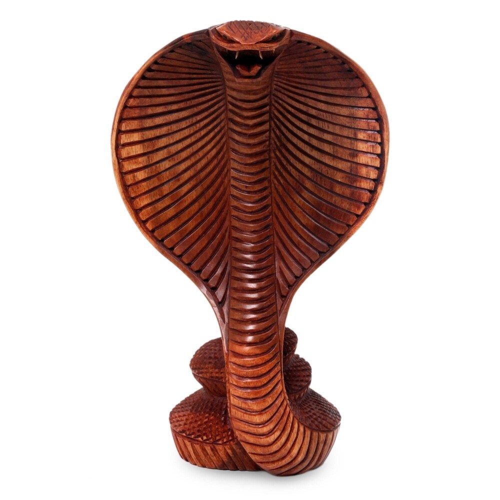 Life-Size King Cobra Snake Statue - Design Toscano