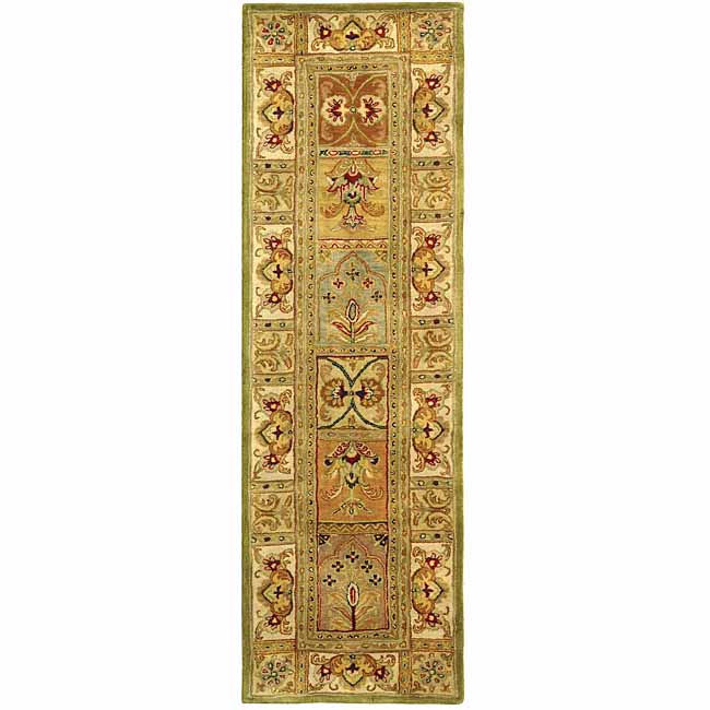 Handmade Classic Empire Wool Panel Runner (23 X 10)