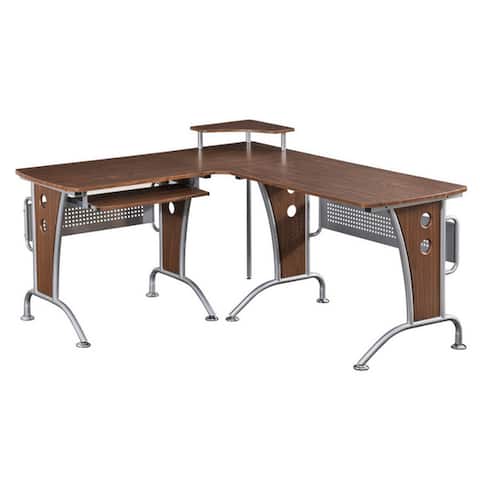 Deluxe Loft-style L-shaped Computer Desk
