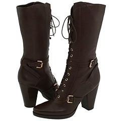 Via Spiga Suzette Chestnut Tumbled Calf Boots