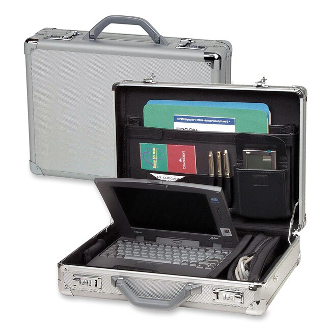 Shop Solo 17.3inch Laptop Hardsided Aluminum Attache Case with Combination Locks Free