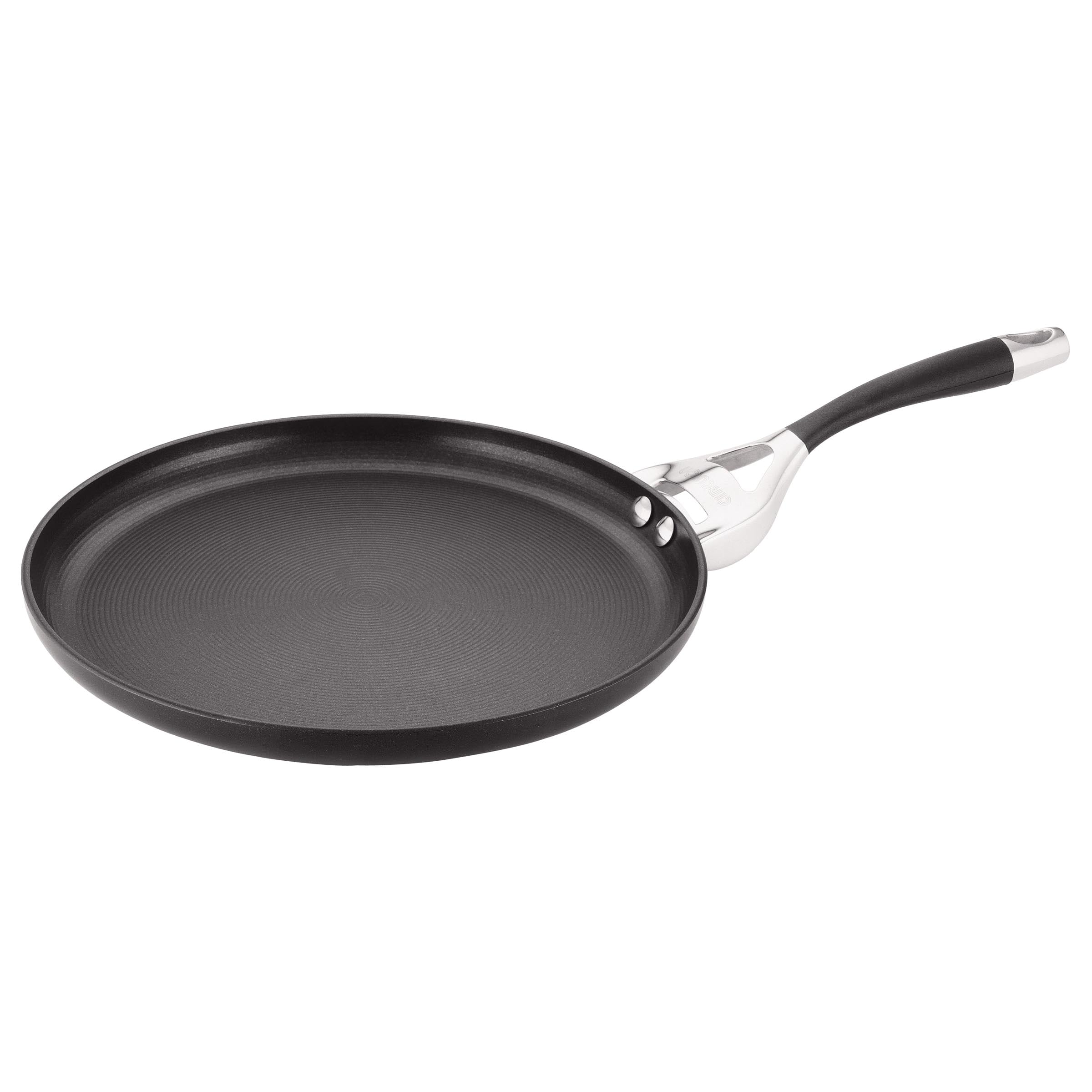 Shop Circulon Elite Charcoal Hard Anodized Nonstick 12inch Round Griddle Free Shipping Today