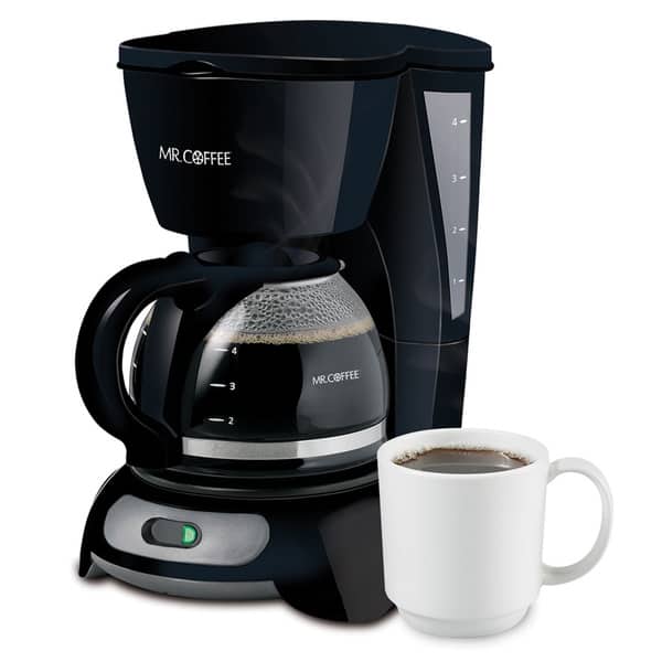 Mr. Coffee Simple Brew 4 Cup Switch Black Coffee Maker