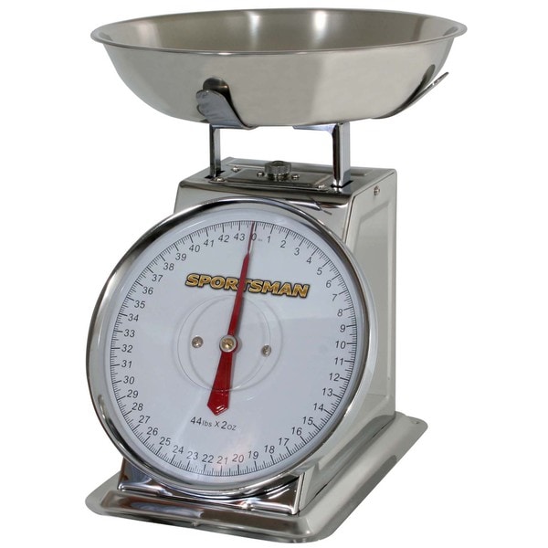 Stainless Steel 44-pound Kitchen Dial Scale - 11334361 - Overstock.com ...