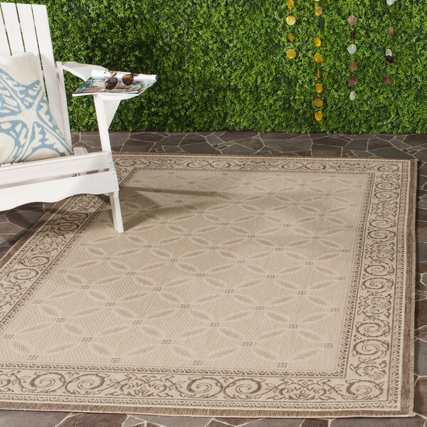 Safavieh Bay Natural/ Brown Indoor/ Outdoor Rug - 8' x 11'