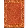 Safavieh Oasis Scrollwork Terracotta/ Natural Indoor/ Outdoor Rug - 6'7 x 9'6