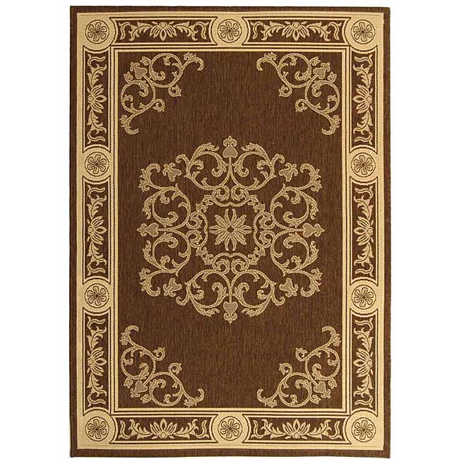 Indoor/ Outdoor Sunny Chocolate/ Natural Rug (27 X 5)