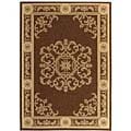 Safavieh Sunny Medallion Chocolate/ Natural Indoor/ Outdoor Rug - 2'7' x 5'