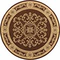 Safavieh Sunny Medallion Chocolate/ Natural Indoor/ Outdoor Rug - 6'7" x 6'7" round