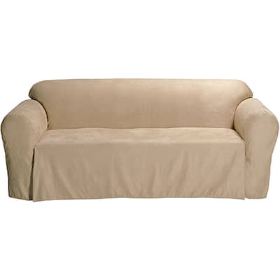 Classic Slipcovers Microsuede Solid Chair Drop Skirt Slipcover