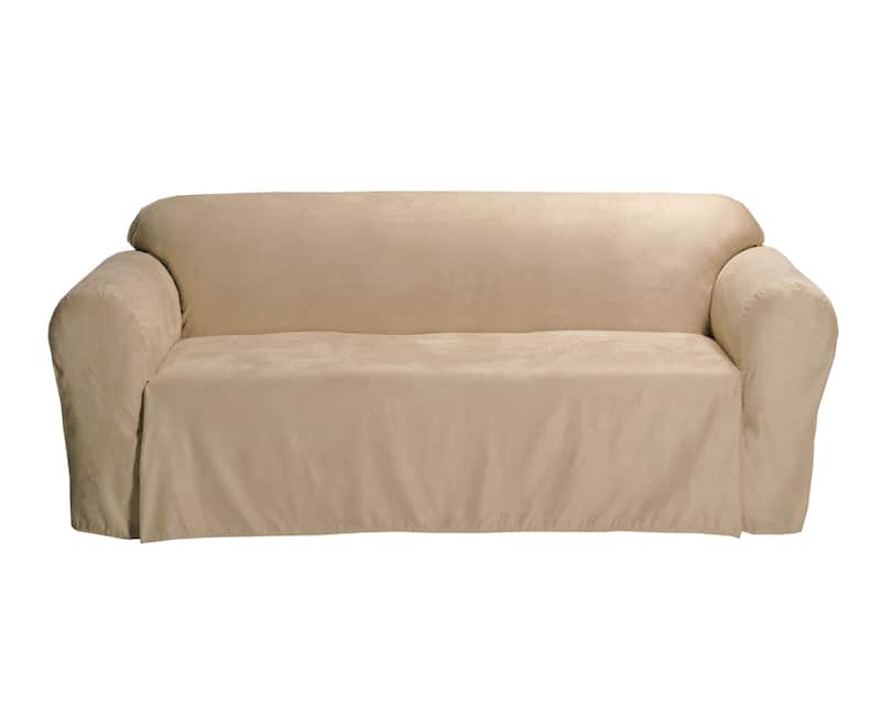 Classic Slipcovers Microsuede Solid Chair Drop Skirt Slipcover