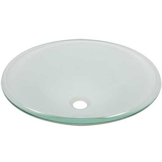 Modern Frosted Tempered Glass Vessel Sink