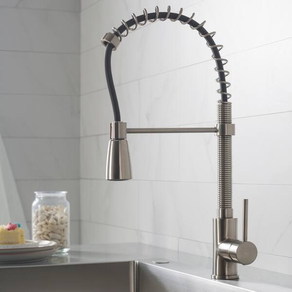 Shop Kraus Commercial Style Single Handle Kitchen Faucet With Pull