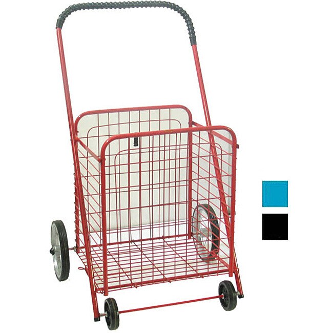 Shop Medium Shopping Cart with Rubber Wheels Free Shipping On Orders