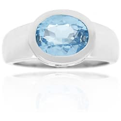 West Coast Jewelry Sterling Silver Blue Topaz and Diamond Ring Size 7 West Coast Jewelry Sterling Silver Blue Topaz and Diamond Ring Size 7