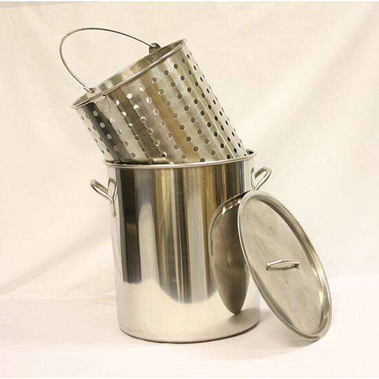 Stainless Steel 36-quart Stockpot and Boiler Basket