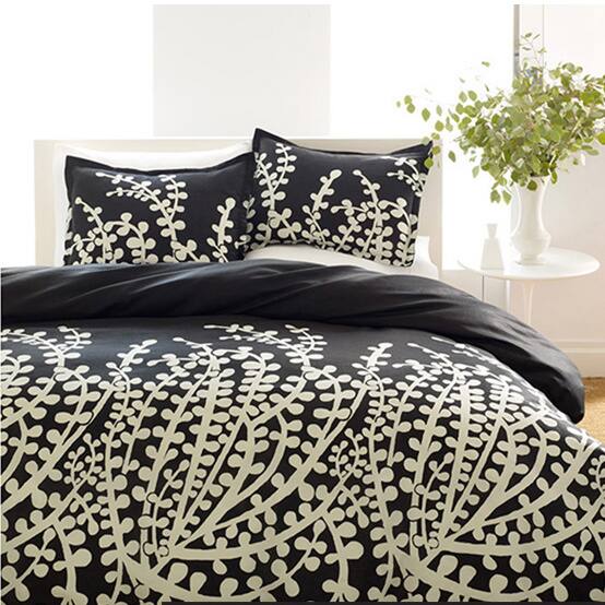 City Scene Branches Black 3-piece Comforter Set