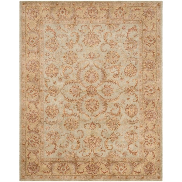 Safavieh Handmade Heritage Timeless Traditional Green/ Gold Wool Rug - 8'3" x 11'