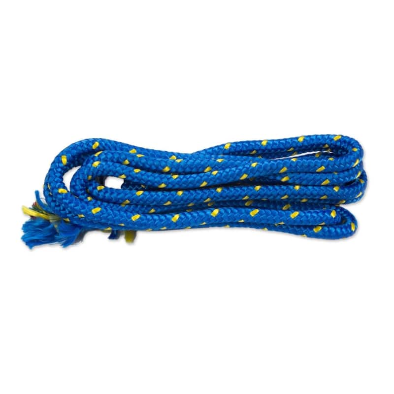 Azure Caribbean Outdoor Beach Garden Patio Pool Blue and Black Stripe Knotted Rope Style Ny