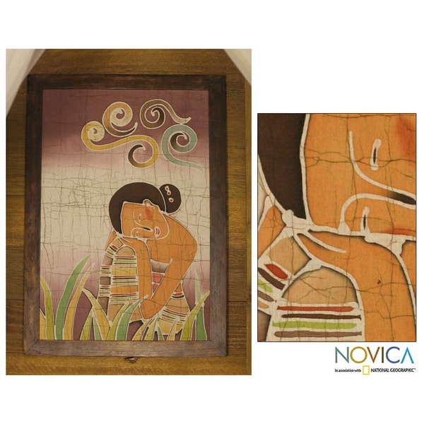 'Daydreams' Batik art (Thailand) Novica Wall Hangings