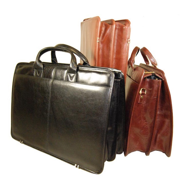 Torino Top Zip Double Gusset Briefcase