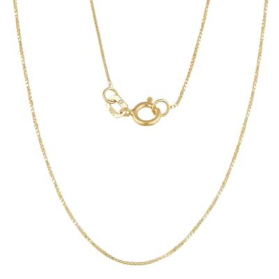 10k Yellow Gold 0.6-mm Box Chain Necklace (16-24 inch)