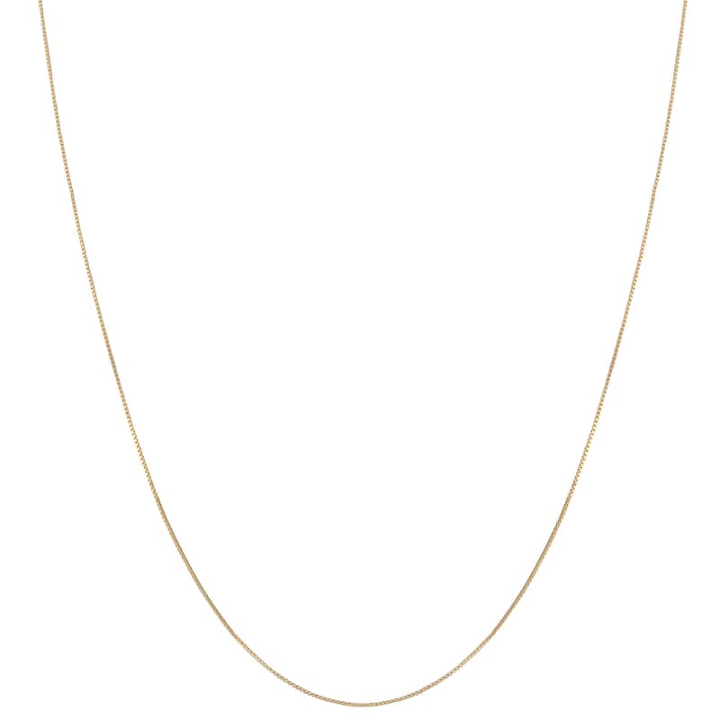 10k Yellow Gold 0.6-mm Box Chain Necklace (16-24 inch)