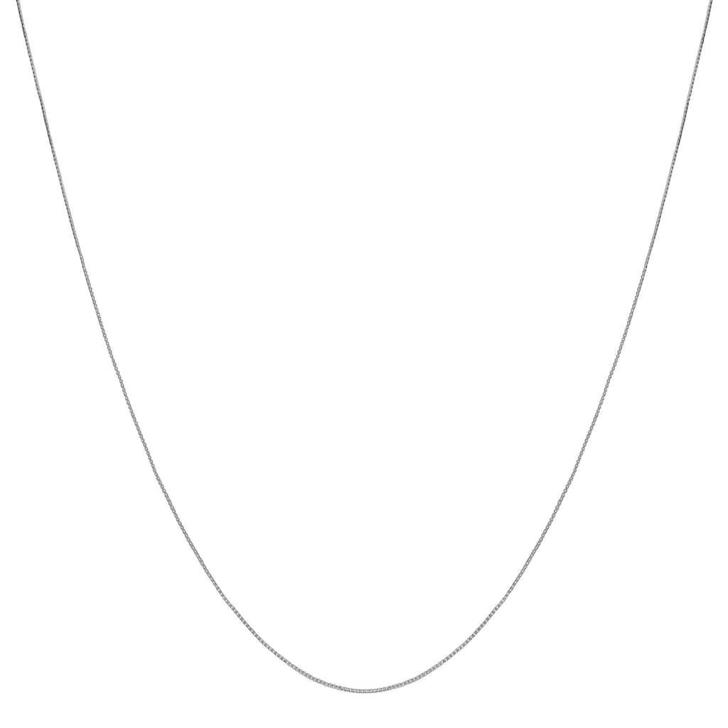 Fremada 10k White Gold 20-inch Box Chain