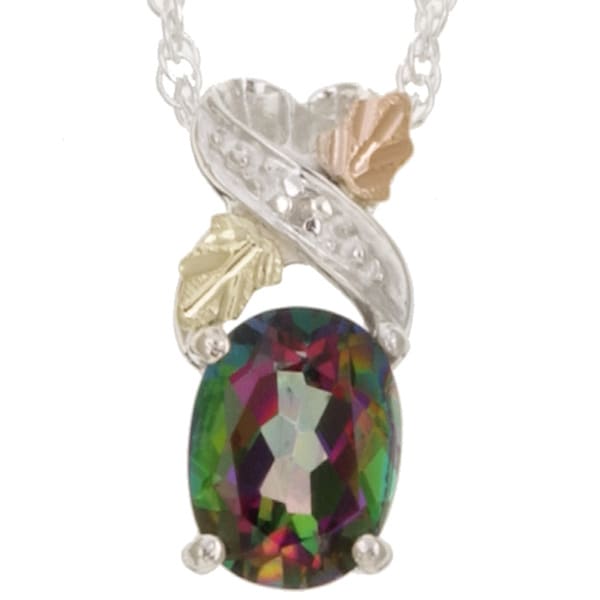 Shop Black Hills Gold and Silver Mystic Fire Topaz Necklace - Free ...