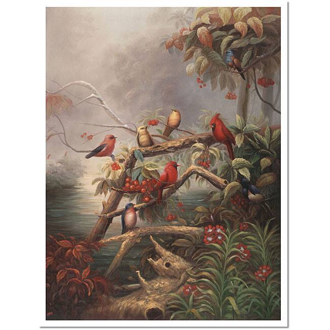 Joval 'Birds' Framed Canvas Art