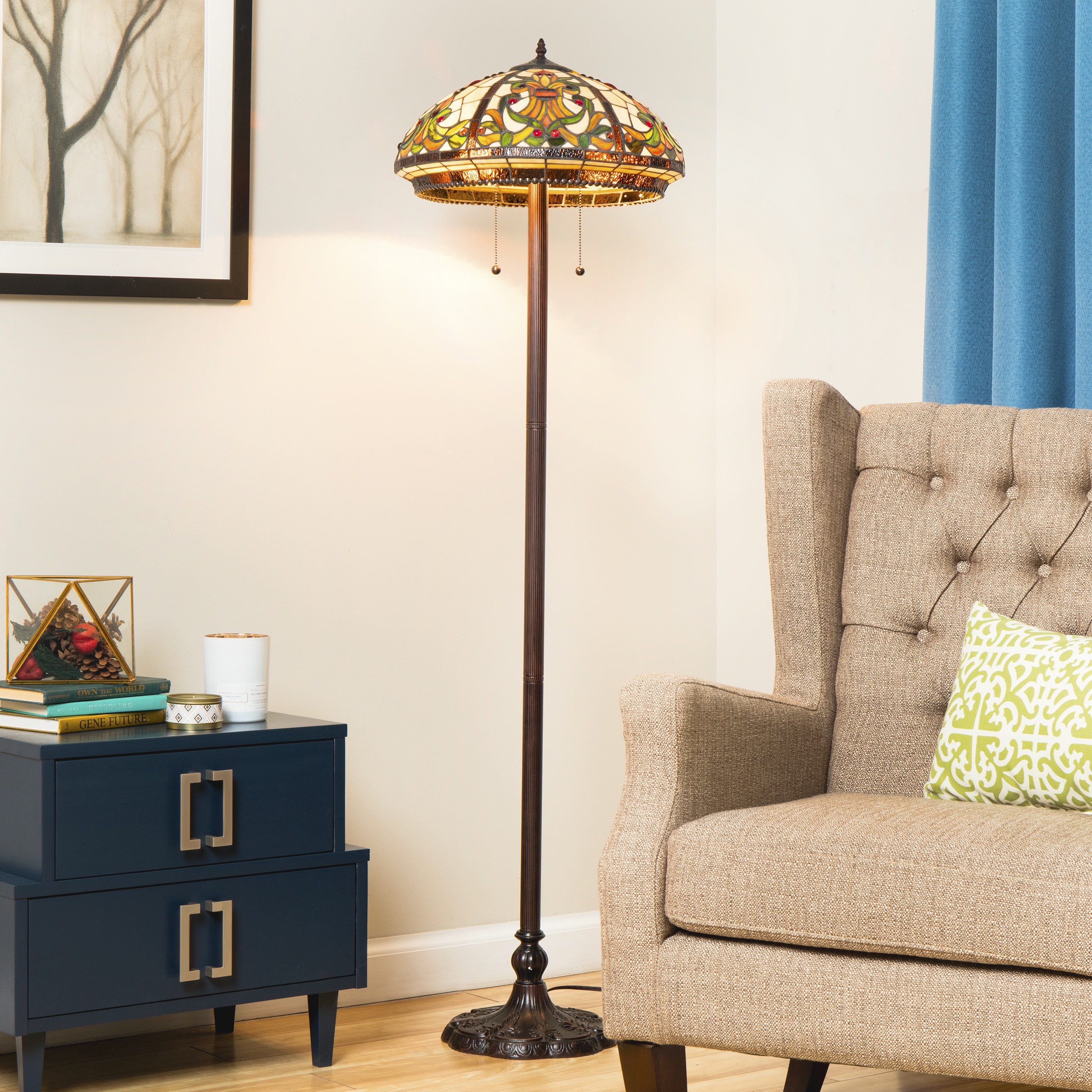 Shop Tiffanystyle Classic Floor Lamp Free Shipping Today Overstock 3274888