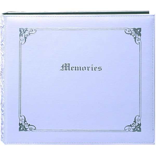 Memories 12x12 White Memory Book Binder with 40 Bonus Pages