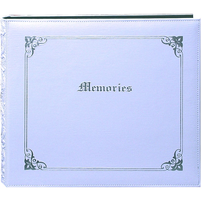 Memories 12x12 White Memory Book Binder With 40 Bonus Pages