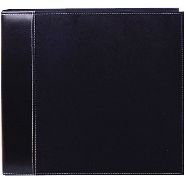 Pioneer Black Faux Suede 12x12 Memory Book Binder with 40 Bonus Pages