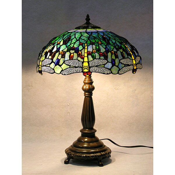 tiffany blue dragonfly table lamp