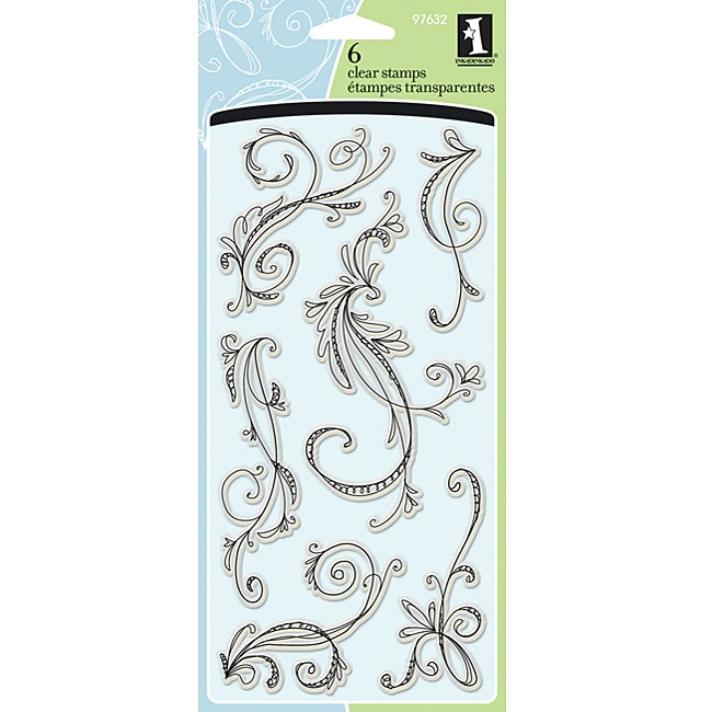 Inkadinkado Sketchy Flourishes Clear Stamps