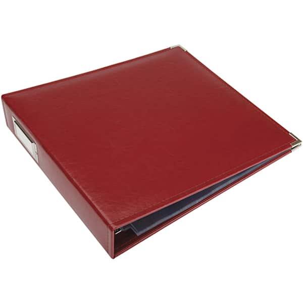Wine Faux Leather 3-ring 12x12 Scrapbook Album - Bed Bath & Beyond - 3275952