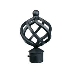 Shop Black 8 Foot Iron Drapery Rod With Twist Finials Free