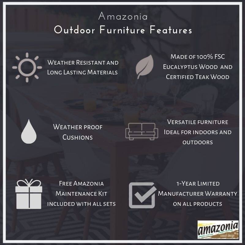 Amazonia Liverpool 7 piece Outdoor Dining Set - 7 Piece