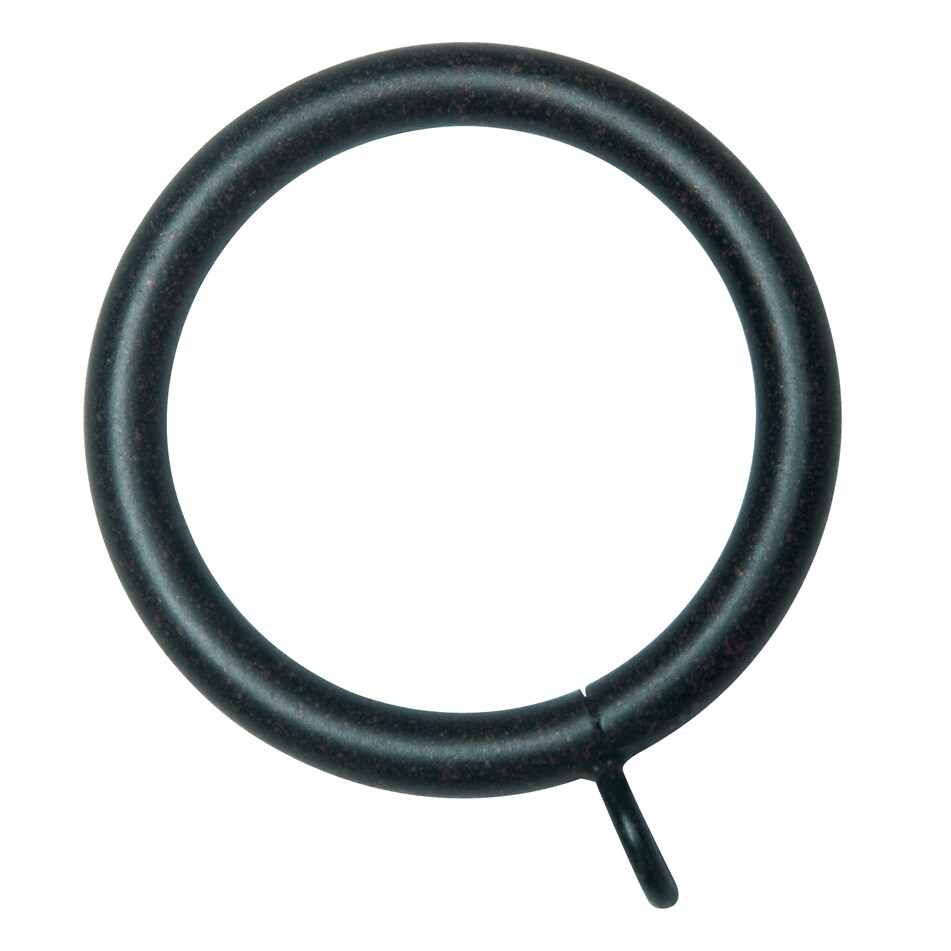 Shop Black Iron 2 Inch Drapery Rings Set Of 10 Free Shipping